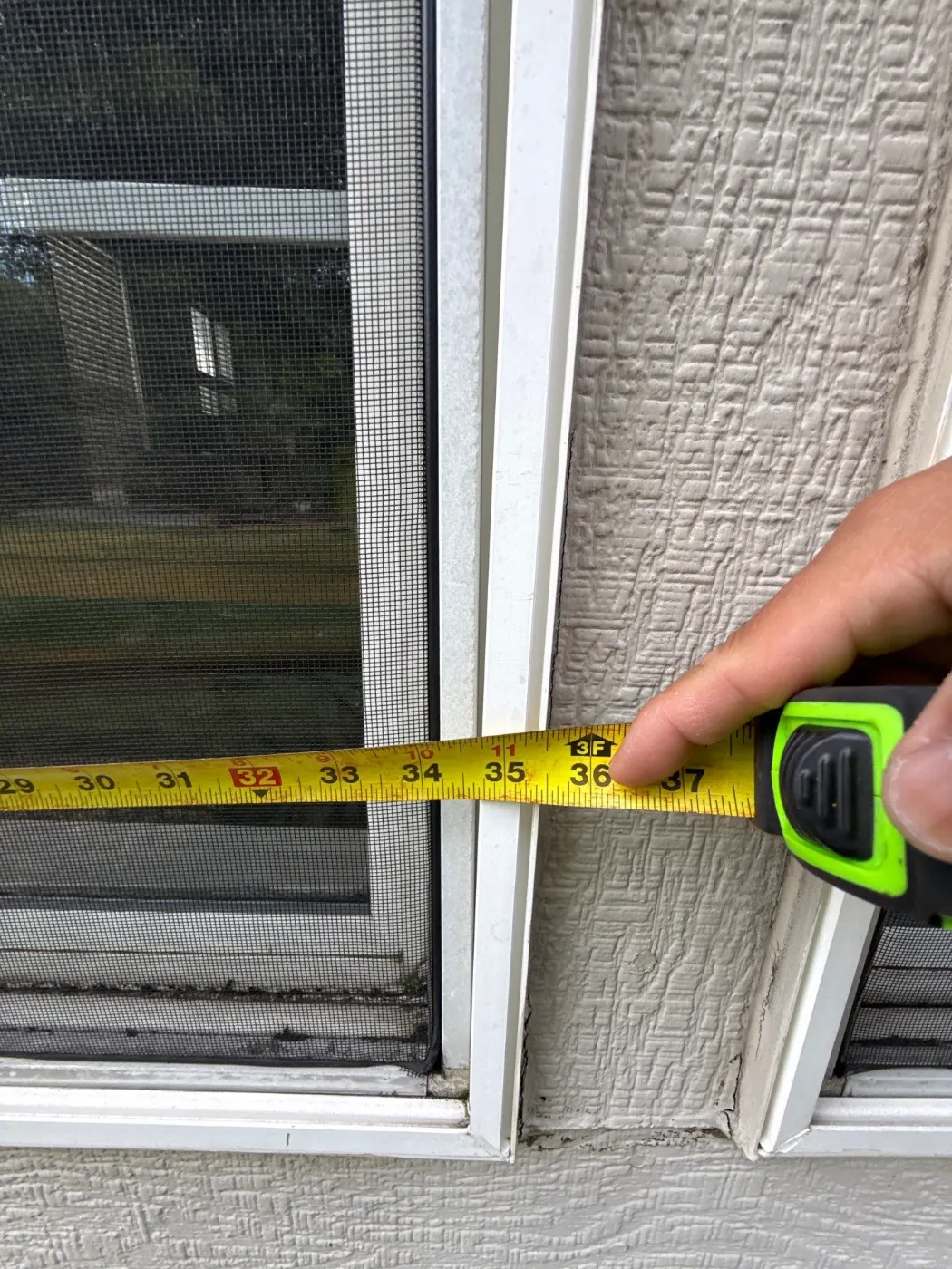 Frame and seal detail on a Sand Creek Woods window job